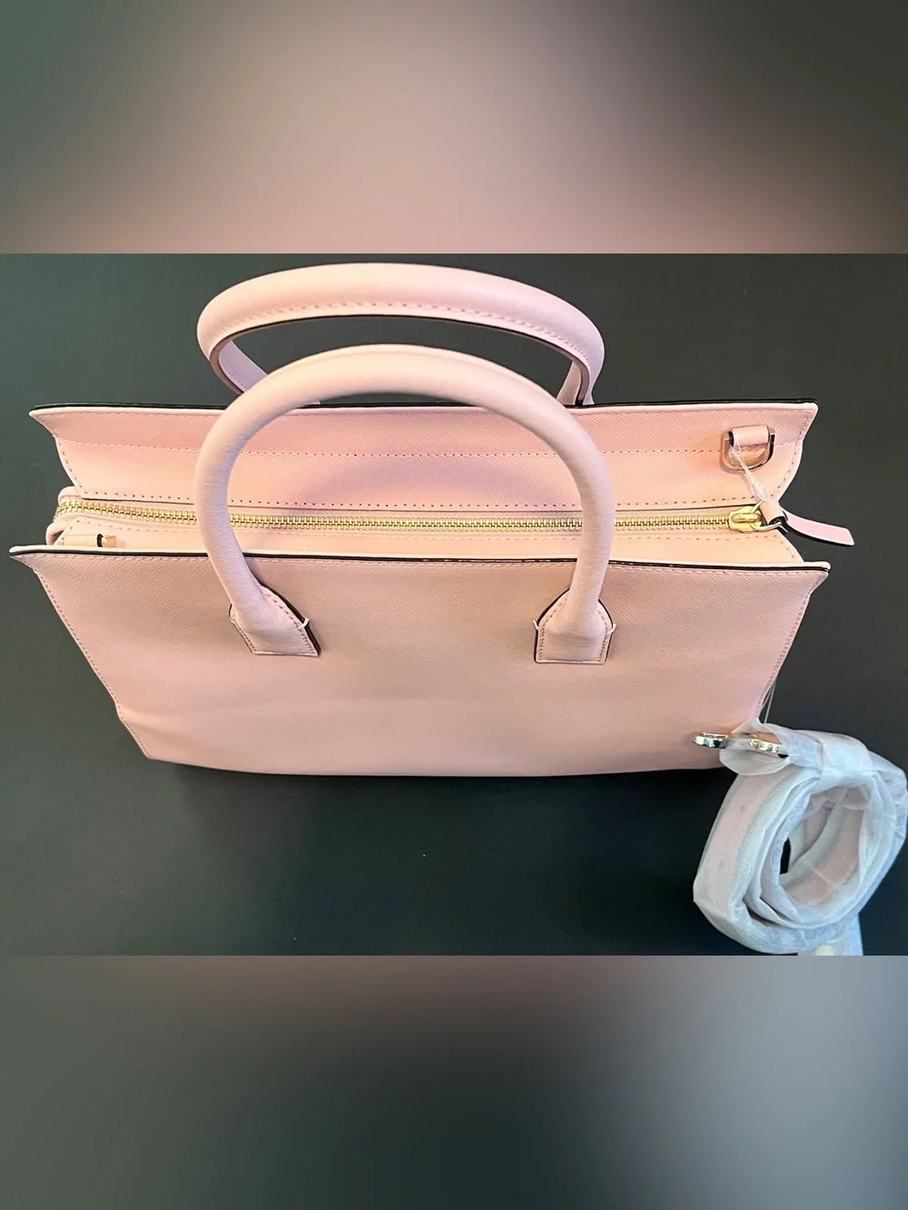 Kate Spade Cameron Medium Satchel Blush Pink Saffiano Leather NWOT Crossbody